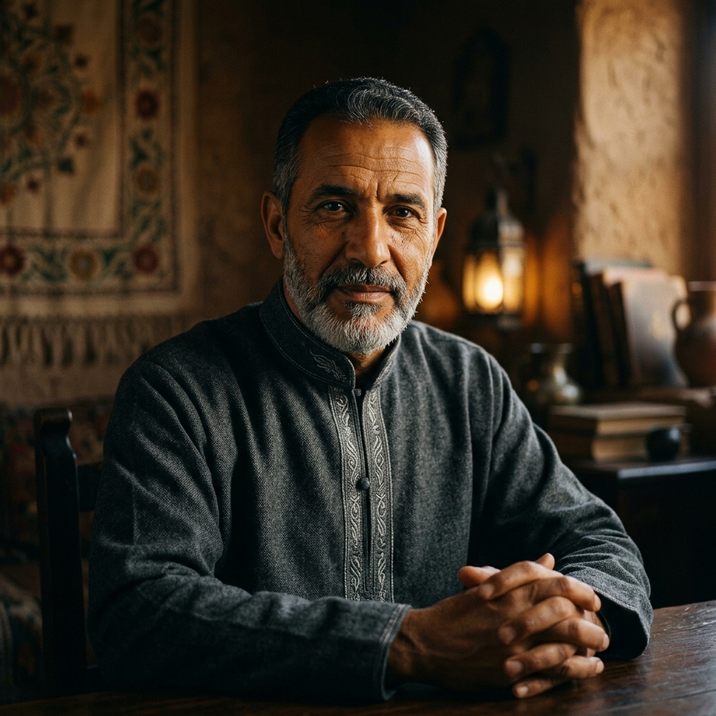 Portrait du médium Ali Benkemoun