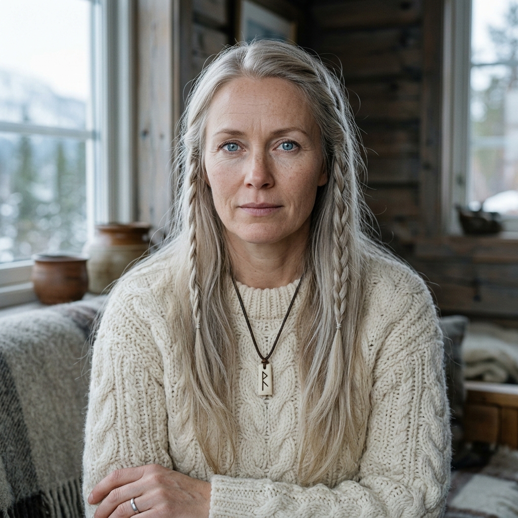 Portrait du médium Sigrid Halvorsen